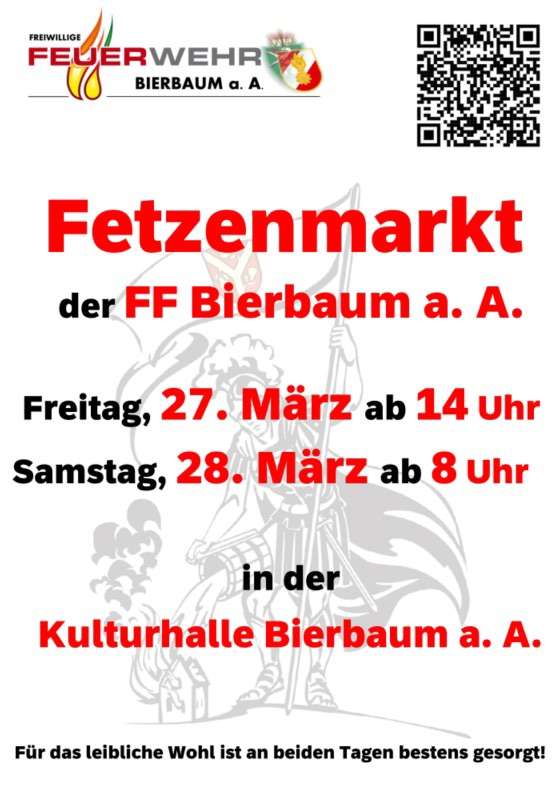 plakat fetzenmarkt bierbaum 8093 27. und 28. 03. 2026